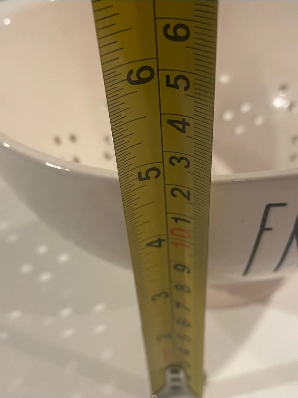 Rae Dunn FRESH Colander Kitchen Strainer Farmhouse Ceramic Full Size